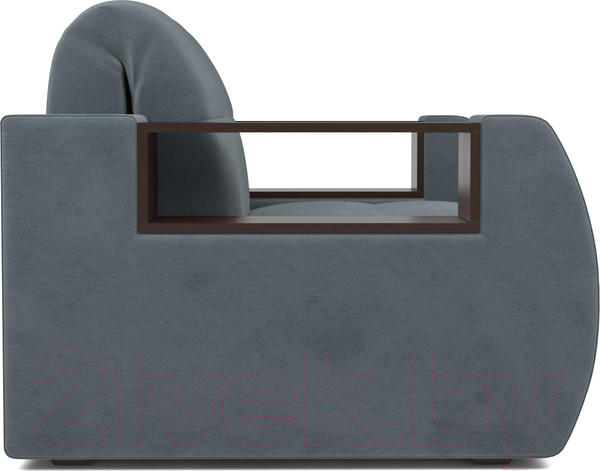 Изображение товара Кресло-кровать Mebel-Ars Барон №3 (велюр серо-синий HB-178 26)