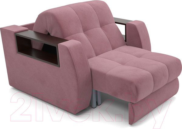 Изображение товара Кресло-кровать Mebel-Ars Барон №3 (велюр пудра НВ-178 18)