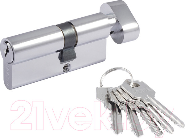 Изображение товара Цилиндровый механизм замка Нора-М ЛУВ-80 45/35в (хром)