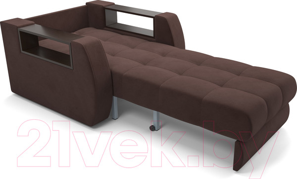 Изображение товара Кресло-кровать Mebel-Ars Барон №3 (велюр молочный шоколад НВ-178 13)