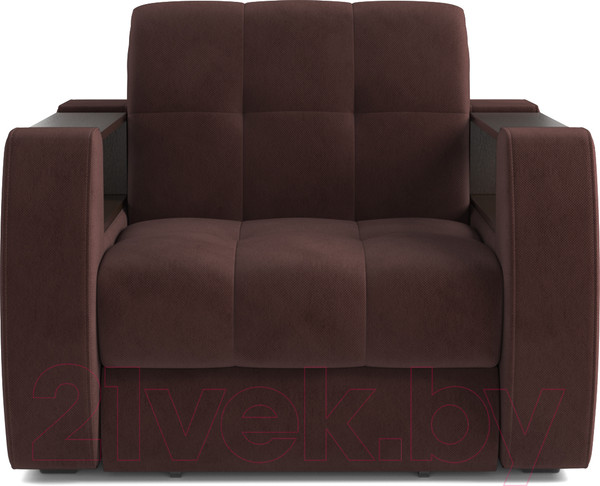 Изображение товара Кресло-кровать Mebel-Ars Барон №3 (велюр шоколад HB-178 16)