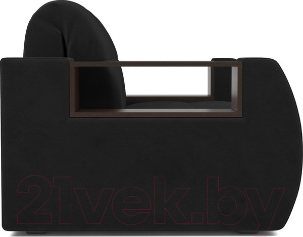 Изображение товара Кресло-кровать Mebel-Ars Барон №3 (велюр черный HB-178 17)