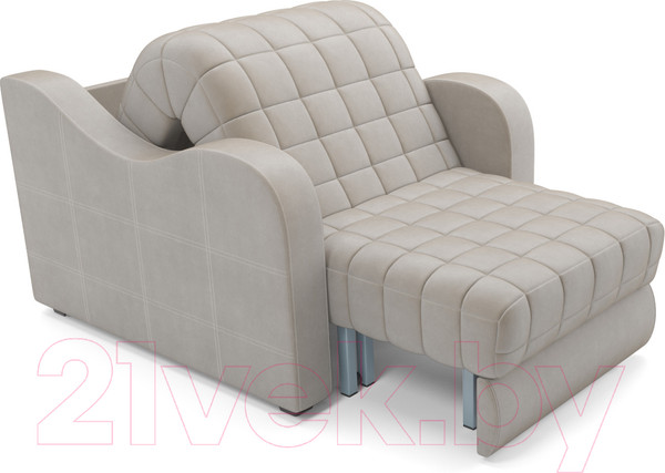 Изображение товара Кресло-кровать Mebel-Ars Барон №4 (бархат бежевый Star Velvet 6 Light Beige)