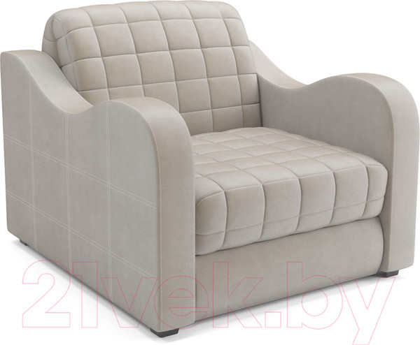 Изображение товара Кресло-кровать Mebel-Ars Барон №4 (бархат бежевый Star Velvet 6 Light Beige)