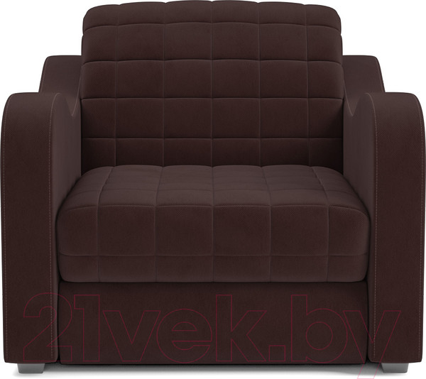 Изображение товара Кресло-кровать Mebel-Ars Барон №4 (велюр шоколад HB-178 16)