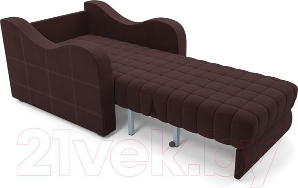 Изображение товара Кресло-кровать Mebel-Ars Барон №4 (велюр шоколад HB-178 16)
