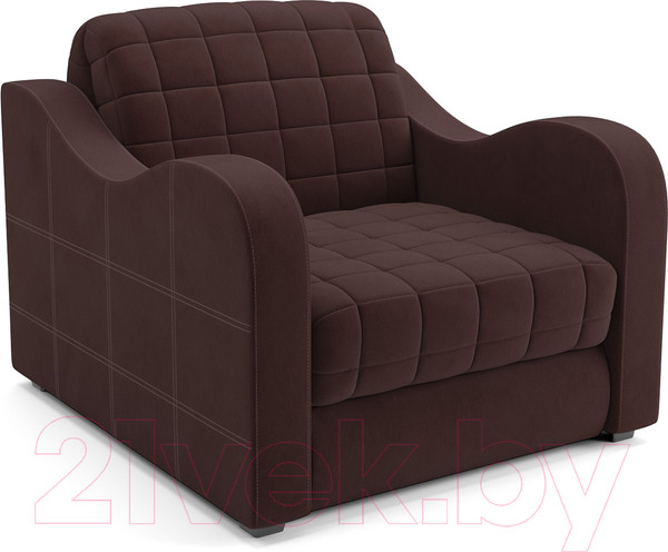 Изображение товара Кресло-кровать Mebel-Ars Барон №4 (велюр шоколад HB-178 16)