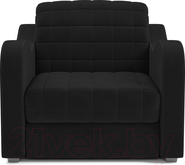 Изображение товара Кресло-кровать Mebel-Ars Барон №4 (велюр черный HB-178 17)