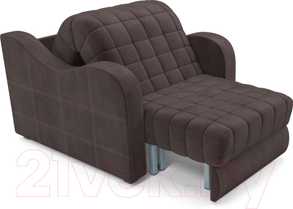 Изображение товара Кресло-кровать Mebel-Ars Барон №4 (коричневый кордрой)