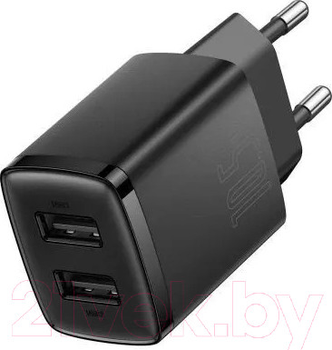 Изображение товара Адаптер питания сетевой Baseus Compact Charger 2U 10.5W EU / CCXJ010201 (черный)