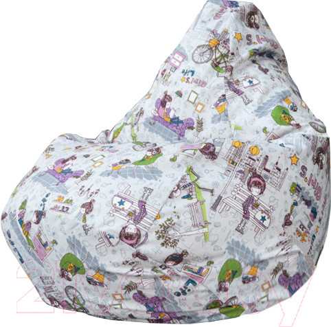 Изображение товара Бескаркасное кресло Flagman Груша Макси XXL Г2.5-96 (girls life 01)