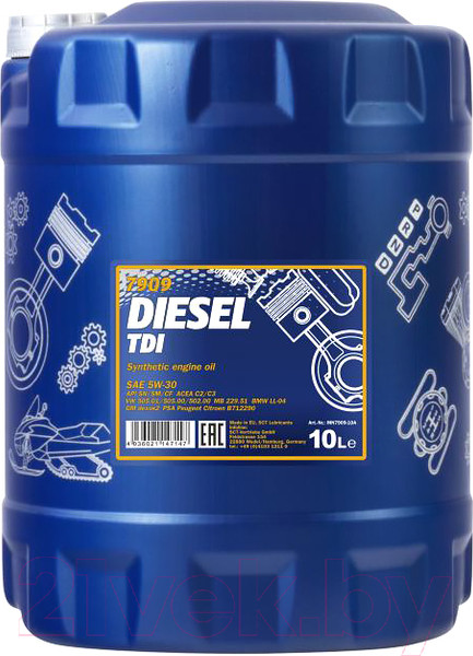 Изображение товара Моторное масло Mannol Diesel TDI 5W30 SN/CF-4 / MN7909-10 (10л)