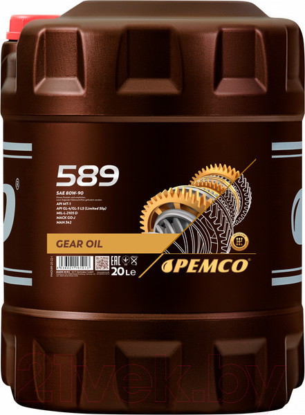 Изображение товара Трансмиссионное масло Pemco iPoid 589 80W90 GL-5 / PM0589-20 (20л)