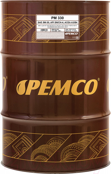 Изображение товара Моторное масло Pemco iDrive 330 5W30 SL / PM0330-DR (208л)
