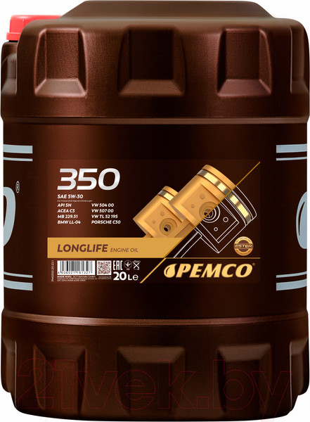 Изображение товара Моторное масло Pemco iDrive 350 5W30 SN/CF / PM0350-20 (20л)