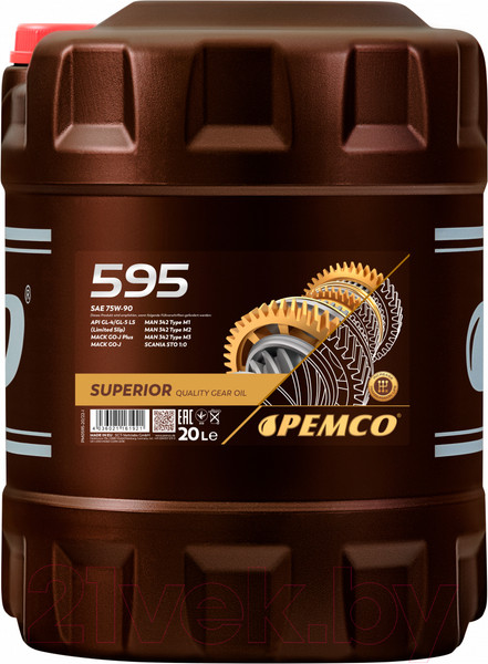 Изображение товара Трансмиссионное масло Pemco iPoid 595 75W90 GL-5 / PM0595-20 (20л)