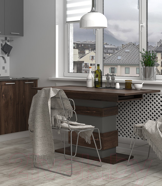 Изображение товара Обеденный стол Eligard Yukon (дуб нокс/дымчатый алмаз)