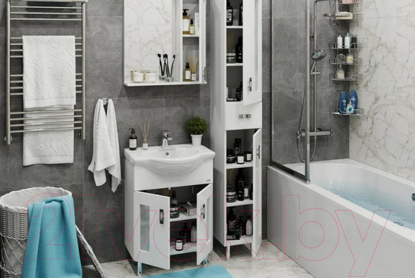 Изображение товара Тумба под умывальник Onika Кристалл 60 (106123)