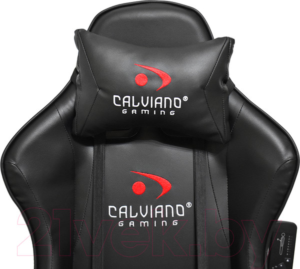 Изображение товара Кресло геймерское Calviano Avanti Ultimato с подножкой (черный)