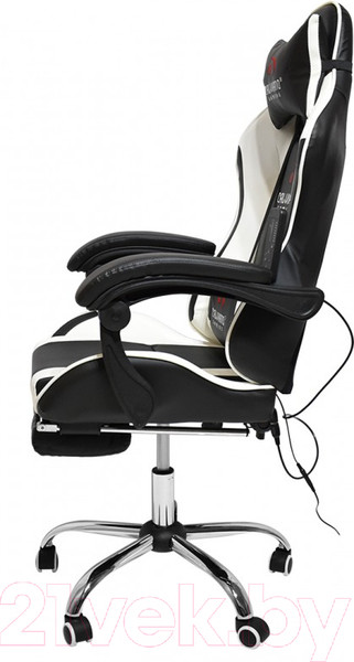 Изображение товара Кресло геймерское Calviano Avanti Ultimato с подножкой (черный/белый/черный)