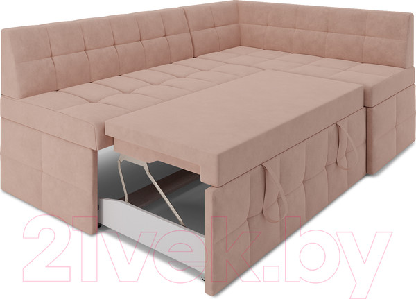 Изображение товара Уголок кухонный мягкий Mebel-Ars Атлантис правый 212x84x135 (кордрой бежевый)