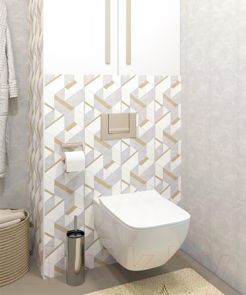 Изображение товара Панель ПВХ STELLA Slim Premium Тротти 663 (2600x250x5мм)