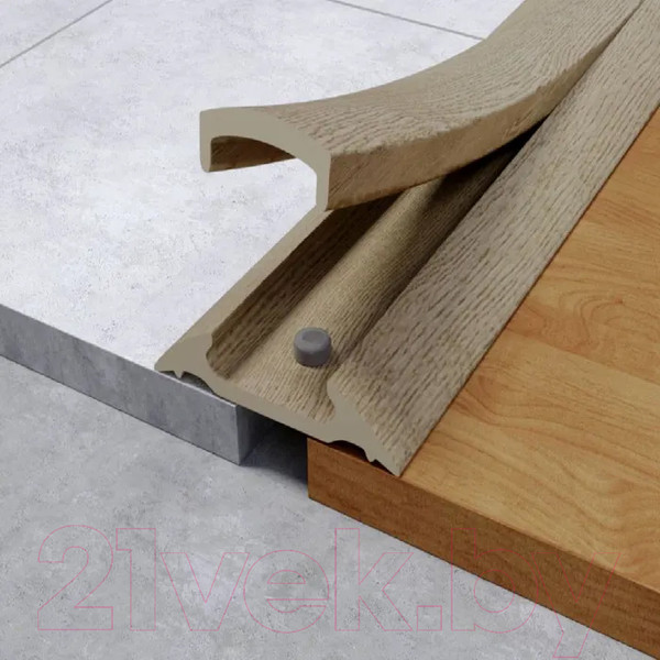 Изображение товара Порог Ideal С монтажным каналом 213 42мм 0.9м (дуб северный)