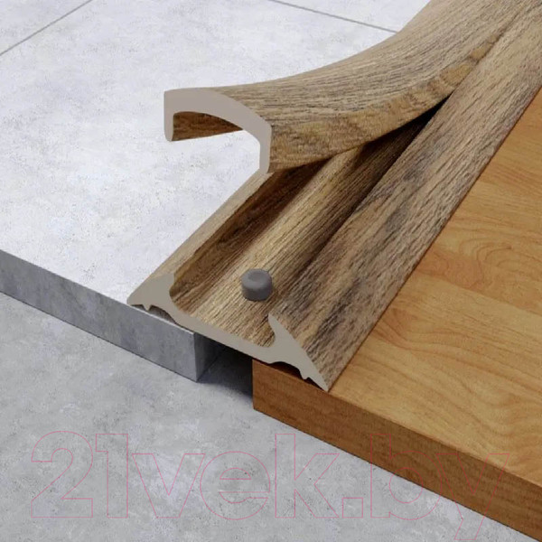 Изображение товара Порог Ideal С монтажным каналом 216 42мм 0.9м (дуб сафари)