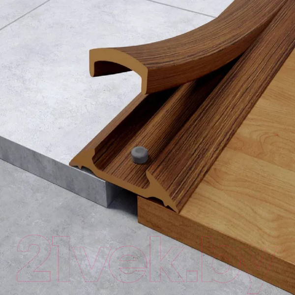 Изображение товара Порог Ideal С монтажным каналом 217 42мм 0.9м (дуб темный)