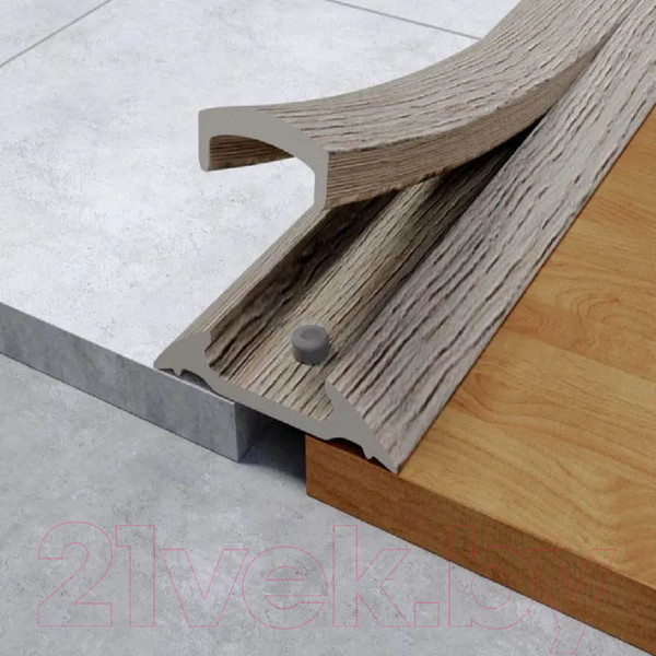 Изображение товара Порог Ideal С монтажным каналом 229 42мм 0.9м (дуб латте)