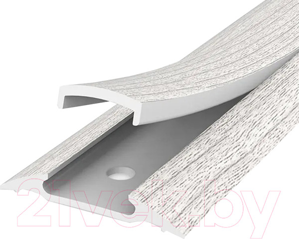 Изображение товара Порог Ideal С монтажным каналом 253 42мм 0.9м (ясень серый)
