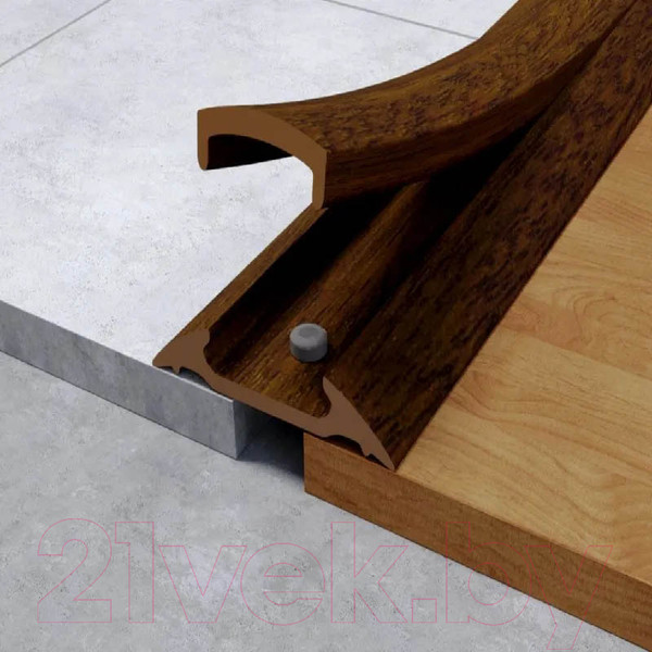 Изображение товара Порог Ideal С монтажным каналом 291 42мм 0.9м (орех)