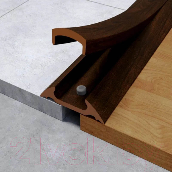 Изображение товара Порог Ideal С монтажным каналом 292 42мм 0.9м (орех миланский)