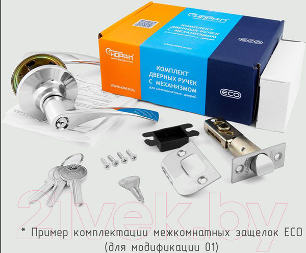 Изображение товара Ручка дверная Нора-М ЗВ2-01-STD (матовое золото)