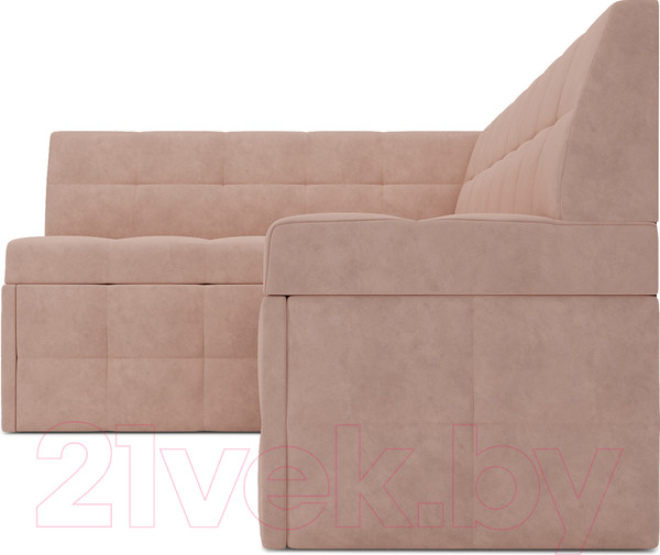 Изображение товара Уголок кухонный мягкий Mebel-Ars Атлантис левый 212x84x135 (кордрой бежевый)
