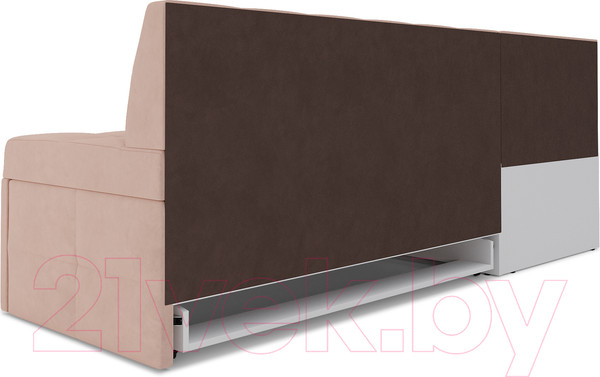 Изображение товара Уголок кухонный мягкий Mebel-Ars Атлантис левый 212x84x135 (кордрой бежевый)