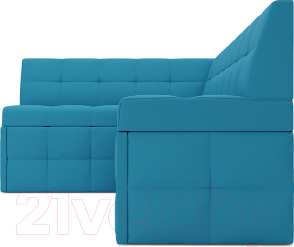 Изображение товара Уголок кухонный мягкий Mebel-Ars Атлантис левый 212x84x135 (синий)