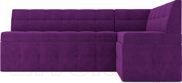 Изображение товара Уголок кухонный мягкий Mebel-Ars Атлантис правый 190x84x120 (фиолетовый)