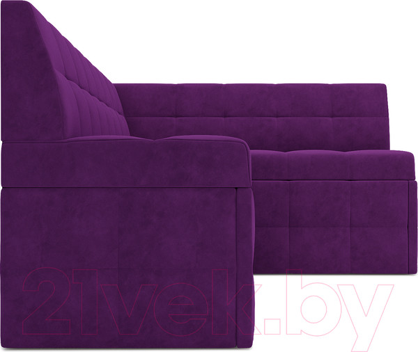 Изображение товара Уголок кухонный мягкий Mebel-Ars Атлантис правый 190x84x120 (фиолетовый)