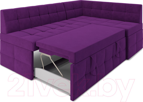 Изображение товара Уголок кухонный мягкий Mebel-Ars Атлантис правый 190x84x120 (фиолетовый)