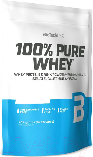 Изображение товара Протеин BioTechUSA 100% Pure Whey (454г, нейтральный)