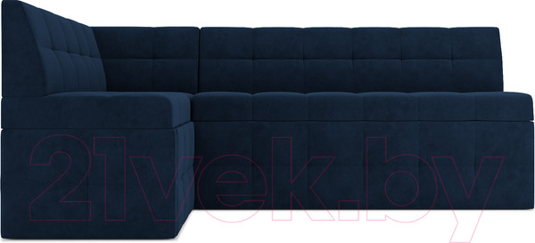 Изображение товара Уголок кухонный мягкий Mebel-Ars Атлантис левый 190x84x120 (темно-синий Luna 034)