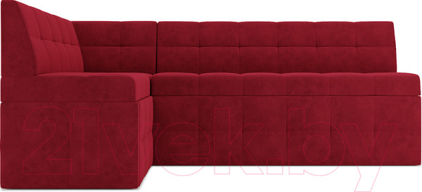 Изображение товара Уголок кухонный мягкий Mebel-Ars Атлантис левый 190x84x120 (кордрой красный)