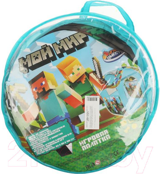 Изображение товара Детская игровая палатка Играем вместе Майнкрафт / GFA-MNCT-R