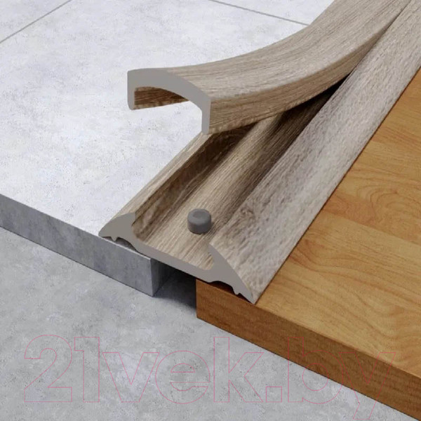 Изображение товара Порог Ideal С монтажным каналом 203 42мм 1.6м (дуб беленый)