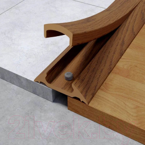 Изображение товара Порог Ideal С монтажным каналом 206 42мм 1.6м (дуб коньячный)