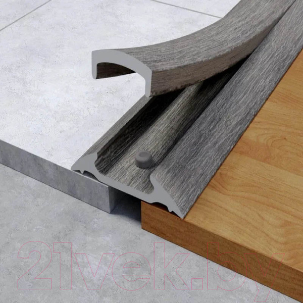 Изображение товара Порог Ideal С монтажным каналом 210 42мм 1.6м (дуб пепельный)