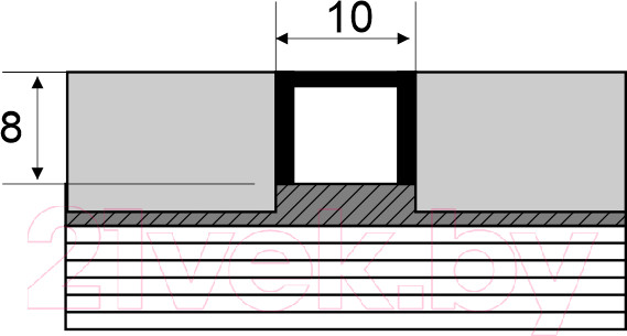 Изображение товара Профиль декоративный Eviso Pro-Line PRBR-0001 2700x10x8 (бронза глянец)