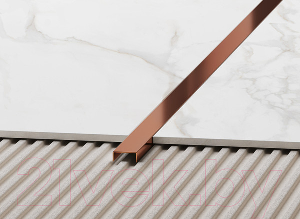 Изображение товара Профиль декоративный Eviso Pro-Line PRBR-0001 2700x10x8 (бронза глянец)