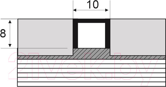Изображение товара Профиль декоративный Eviso Pro-Line PRSI-0001 2700x10x8 (серебро глянец)